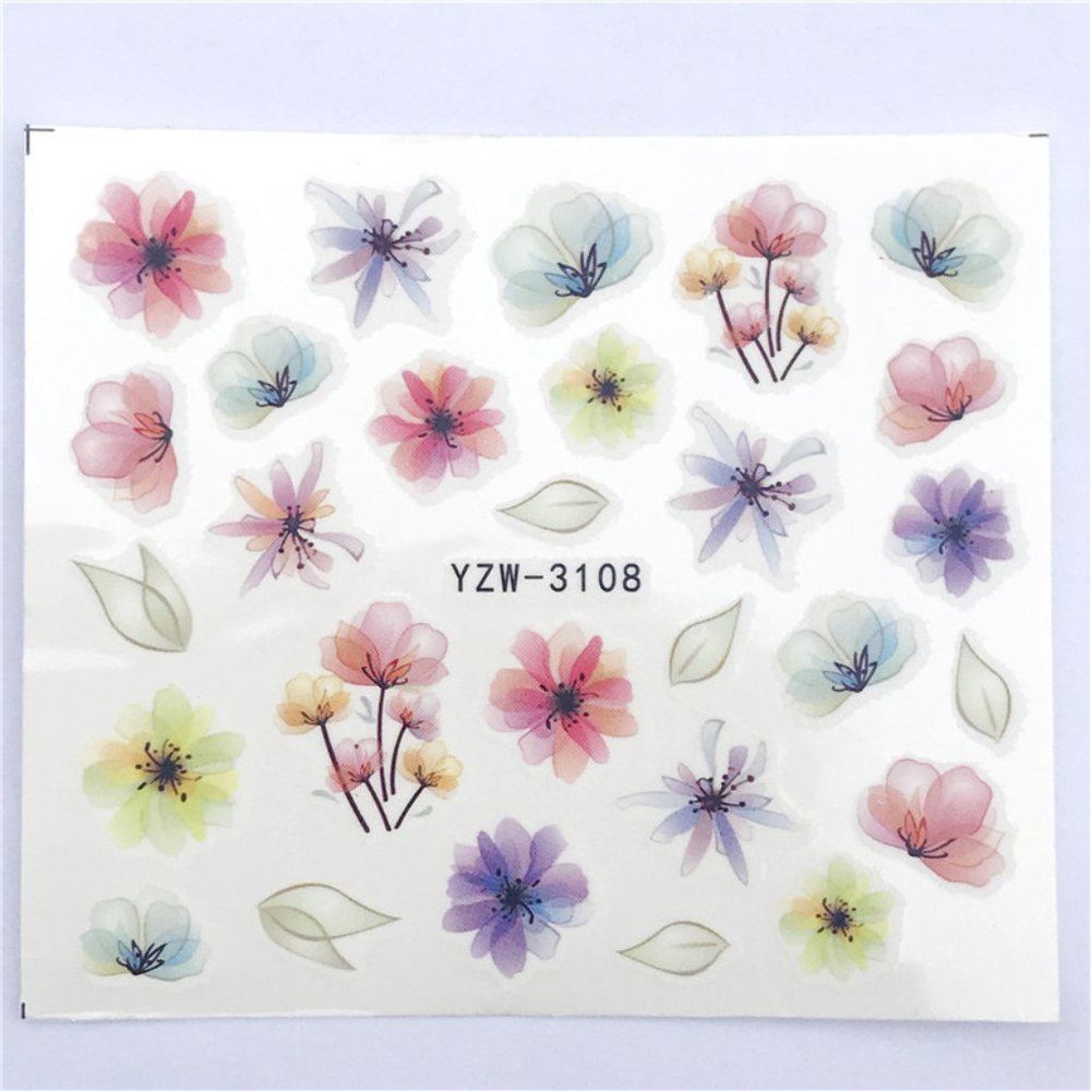 Fingernail Art Water Slide Transfer Nail Stickers - Picture 3 of 3